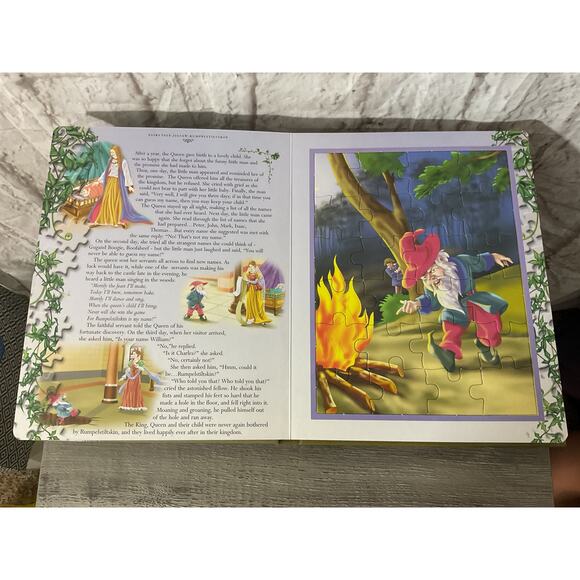 2004 Fairy Tale Jigsaw (6 fairy tale puzzles each page a puzzle.) Hardcover Book - Picture 6 of 10